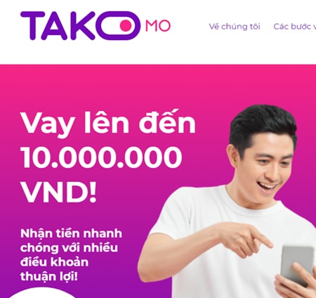 Takomo miễn phí lãi suất khoản vay trong 7 ngày đầu tiên